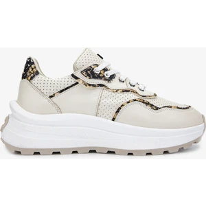 Adamy Kadın Bej Hakiki Deri Sneakers & Spor Ayakkabı 453 5264 Bn Ayk Y24