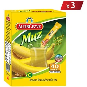 Muz Aromalı Tek Içimlik Içecek Tozu 40 x 1.5 gr - 3lü Paket