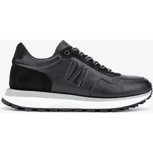 Noa Erkek Siyah Hakiki Deri Sneakers & Spor Ayakkabı 381 19566 Erk Ayk Y24