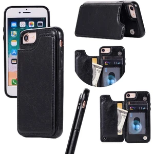 YH Market IPhone Se 2020/2022 Çift Manyetik Toka Kickstand Pu Için Cüzdan Kılıf (Yurt Dışından)