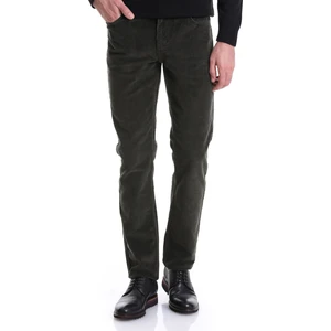 Haki Dinamik Fit Düz 5 Cep Casual Kadife Pantolon