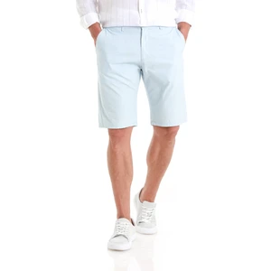 Mavi Slim Fit Düz Yandan Cepli Basic Şort