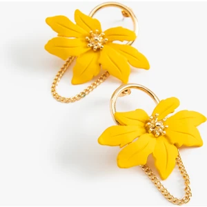 Çelik Çiçek Küpe Orta Boy