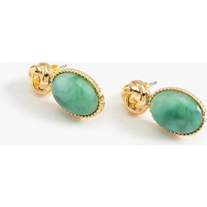 Taşlı Geometrik Küpe