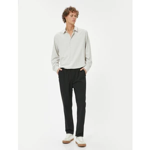 Chino Pantolon Slim Fit Beli Bağcıklı Katlamalı Paça Cep Detaylı
