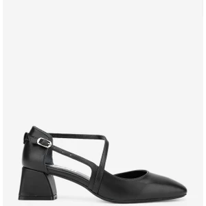 Terza Kadın Siyah Cilt Hakiki Deri Topuklu Ayakkabı 1027 551 Bn Ayk Y24