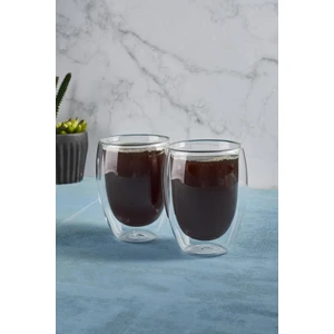 Double Wall 350ML Cam 2`li Bardak