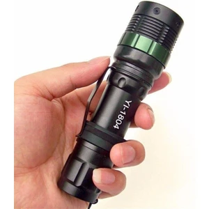 2 Batarya Lı Şarjlı LED El Feneri LED 800 Lumens Kamp Feneri Gece Yürüyüş Feneri Kutulu Paket Km-81