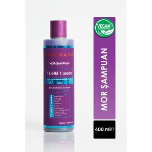 Panorama Professional 400 ml Mor Şampuan Sarı, Kumral ve Gri Saçlar için / Turunculaşma Karşıtı Bakım / Zengin Menekşe Pigmentleri ile Formüle edilmiş / 8 Özel Yağ