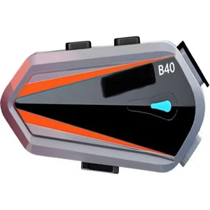 B040 IP65 Su Geçirmez Motosiklet Interkom Kask Kulaklığı 3D Hd Stereo Ses Gürültü Önleyici
