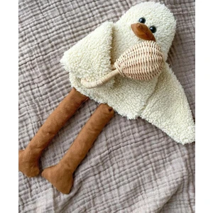 Çocuk Bebek Uyku Arkadaşı Duffy Ördek- Peluş Ördek, Uzun Bacak Kuş