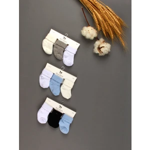 Olay Socks Pamuk 9lu Bebek Çorap, Bebek Mavi Gri 9lu Çorap Seti, Yeni Doğan Hediyelik 9lu Çorap Seti