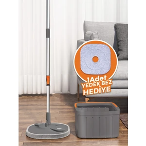 Darkcloud Clean Water Temiz & Kirli Suyu Ayırma Özelliği Otomatik Temizlik Seti Mop Paspas + 1 Yedek Mop Hediye