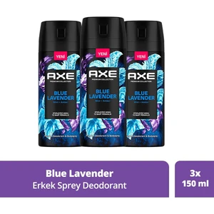 Premium Collection Erkek Sprey Deodorant Blue Lavender 72 Saat Ferahlık 150 Ml X3