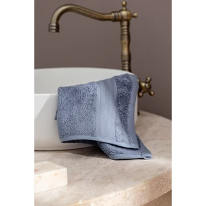 Madame Coco Martha Yüz Havlusu (Tencel™) - Koyu Mavi - 50X80 cm