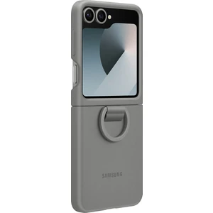Galaxy Flip6 Yüzüklü Slikon Kılıf -  Gri