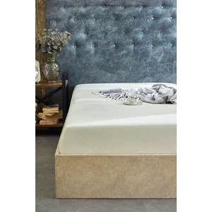 Medaillon Home Krem Tek / Çift Kişilik Penye Lastikli Çarşaf