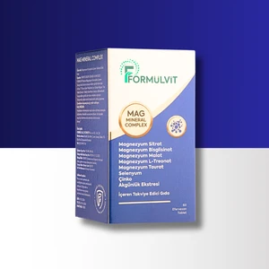 Magnezyum Kompleksi Içeren Malat, Sitrat, Bisglisanat Takviye Edici Gıda 60 Efervesan Tablet