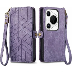 SZY Mall Huawei Pura 70 Pro Için Flip Case Artı Darbeye Deri Kılıf Kapak Çevirin (Yurt Dışından)