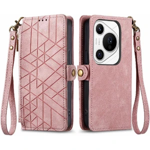 SZY Mall Huawei Pura 70 Pro Için Flip Case Artı Darbeye Deri Kılıf Kapak Çevirin (Yurt Dışından)