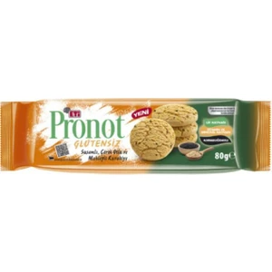 Pronot Glutensiz Mahlepli Çörekotlu ve Susamlı Kurabiye 80G x 12 Adet