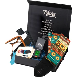 Ac-20 Gitar Aksesuar Tel  - Askı - Capo - Tuner - Pena 9'lü Set