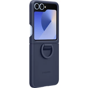 Galaxy Flip6 Yüzüklü Slikon Kılıf -  Mavi