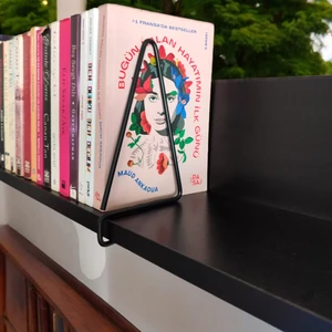 Ece Ev Modası Kitap Tutucu ve Metal Kitap Desteği 2'li Paket