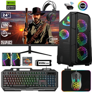 XSR632 Ryzen 7 5700X 32GB Ram 1tb M.2 Nvme SSD 12GB RTX3060 24"curved 180Hz Oyun Bilgisayarı