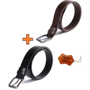 Manda Derisi Erkek Kemeri 4 cm Klasik/kot