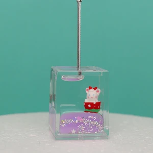 Piraye Gift Hello Kitty Tasarımlı Sulu Simli Notluk Not Tutacağı