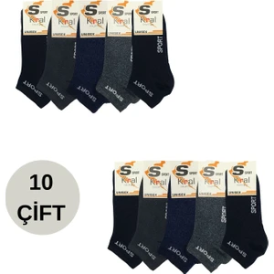 Kral Socks Erkek 10 Çift Pamuklu Parfümlü Yıkamalı Pamuklu Çorap