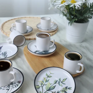 Çiçek Bahçesi Nordic Kahve Takımı 12 Parça 6 Kişilik 18938-39-40-41-42-43