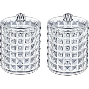 Diamond Silindir Makyaj Pamuk Organizer 2'li