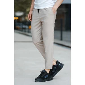 Joy Slim Fit Erkek Beli Lastikli Duble Paça Erkek Jogger Pantolon