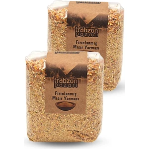 Trabzon Pazarı Ata Tohum Fırınlanmış Mısır Yarması 2x900 gr