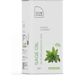 Las Frutas Acı Elma (Adaçayı) Yağı 1 Lt – Damıtma (Distillation), Çok Amaçlı, Saf & Doğal 