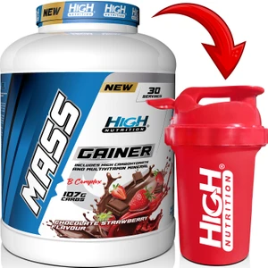 High Nutrition Mass Gainer 3600 gr Çikolata Çilek Aromalı Hacim Kütle Kas Karbonhidrat Tozu