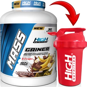 High Nutrition Mass Gainer 3600 gr Çikolata Muz Aromalı Hacim Kütle Kas Karbonhidrat Tozu
