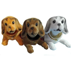 3 Adet Kafa Sallayan Köpek Araç Içi Aksesuar 17X9X7 cm Farklı Renklerde