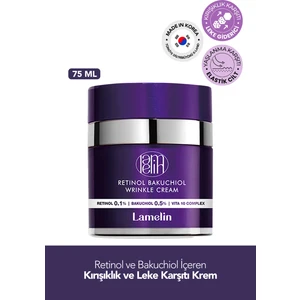 Retinol ve Bakuchiol İçeren Çizgi ve Leke Karşıtı Krem - Lamelin Retinol Bakuchiol Cream 75 ml