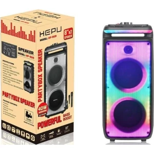 HP-909 2x8'' 30CM Kablosuz 1 El Mikrofon Şarjlı Müzik Kutusu & Mevlüt Anfisi