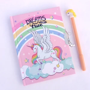 Unicorn Kilitli Hatıra Defteri Günlük ve Jel Kalem
