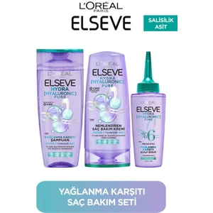 Hydra Pure Salisilik Asit Içeren Yağlanma Karşıtı Nemlendirici 3'lü Bakım Seti