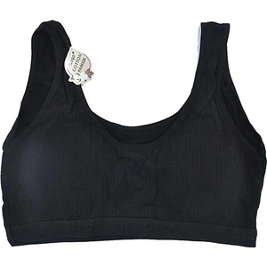 Kadın Büyük Beden Pamuklu Penye Toparlayıcı Sütyen Günlük Yarım Atlet