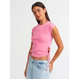 31018 Yıkama Efektli Top-Pembe
