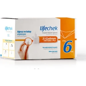 Insülin Kalem Iğnesi 6 mm 100 Adet