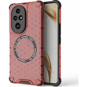 Honor 200 Pro Için Petek Manyetik Halkalı Telefon Kılıfı (Yurt Dışından)