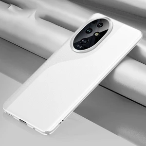 Honor 200 Pro Için Düz Deri Darbeye Dayanıklı Telefon Kılıfı (Yurt Dışından)