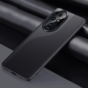 Honor 200 Pro Için Düz Deri Darbeye Dayanıklı Telefon Kılıfı (Yurt Dışından)